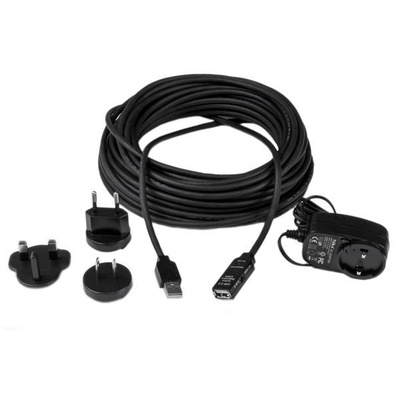 Kabllo zgjatues USB 2.0 StarTech.com, 15m, M/F, e zezë