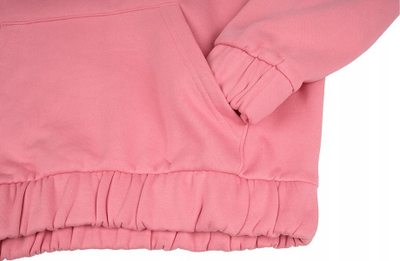 Bluza me kapuç 4F W 4FSS23TSWSF255, pambuk, oversize, rozë