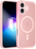 Mbrojtëse telefoni 3MK Misty MagCase për iPhone 17, MagSafe, rozë