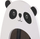 Pasqyrë muri për kalamaj Home Styling Collection, me panda, 22.5 x 40 cm, e bardhë