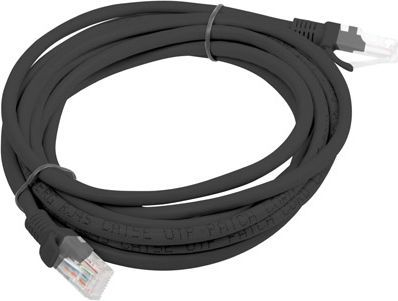Kabllo lidhëse, Cat5e, e pambrojtur, 5m, e zezë  (PCU5-10CC-0500-BK)