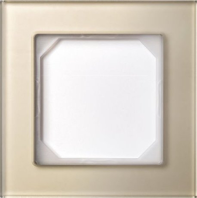 Kornizë dekorative Liregus FRAMEEPSILON K14-245-01, njëfishe, xham mat, ngjyrë champagne