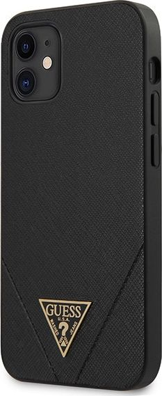 Mbrojtëse telefoni Guess Denim për iPhone 12 mini, hard case, e zezë