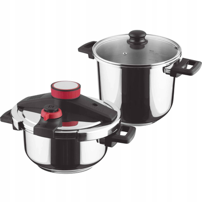 Set tenxheresh me presion Lamart Steam LT1230, 4L, 7L, inox