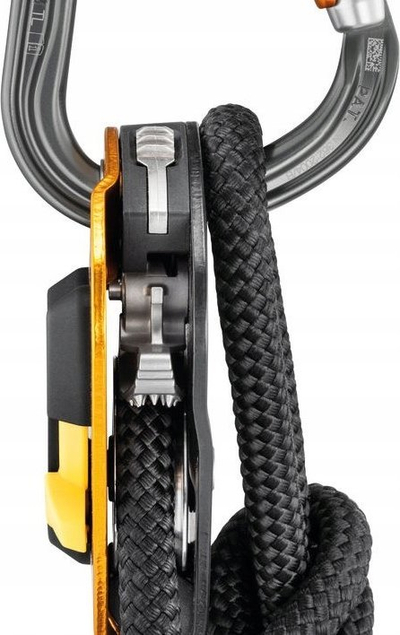 Karabinë alpinizmi Petzl William TL, alumini, mbyllje automatike me vidhë, gri portokalli