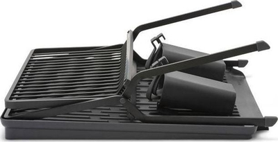 Tharëse enësh e palosshme Brabantia Folding Dish Rack Large, plastike, gri e errët
