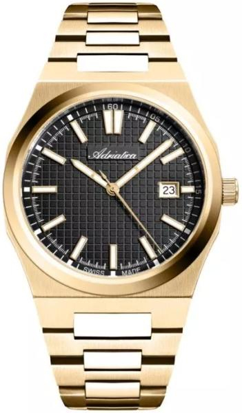 Orë dore për meshkuj adriatica, swiss made A8326.1116Q