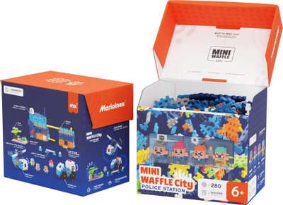 Lodra ndërtime Marioinex Waffle Mini Police Station, 280 pjesë, për fëmijë 3+ - 5