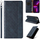 Këllëf telefoni Hurtel Magnet Strap Case për Samsung Galaxy S23 Ultra, me kapak portofol edhe stand, blu