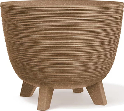 Vazo me lule Prosperplast FURU ECO WOOD Naturo, 39.5cm, 26L, ngjyrë dru natyral