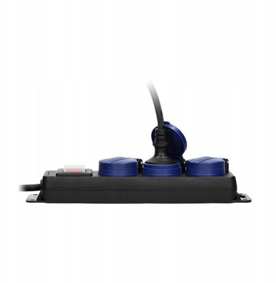 Zgjatës elektrik heavy duty, 3 presa Schuko, 5 m, IP44