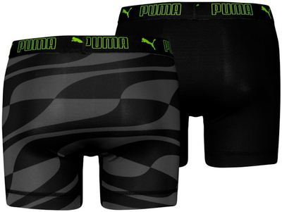 Bokse për meshkuj Puma Active, set 2 copë, brez me logo, të zinj