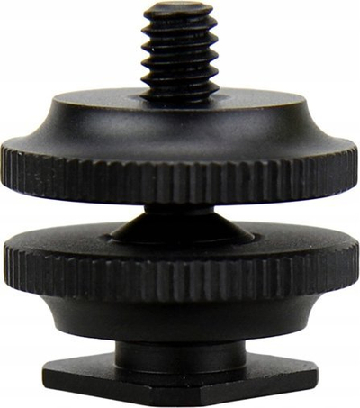 Adapter montimi Freepower JJC MSA-11, hot shoe në vidë 1/4"-20, alumin, i zi