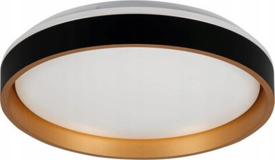 Plafon tavani Kanlux SOLN LED 17.5W, 3000K, i zi me të artë
