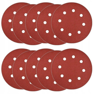 Disk gërryes GEKO 190mm P150, me velcro, set 10 copë
