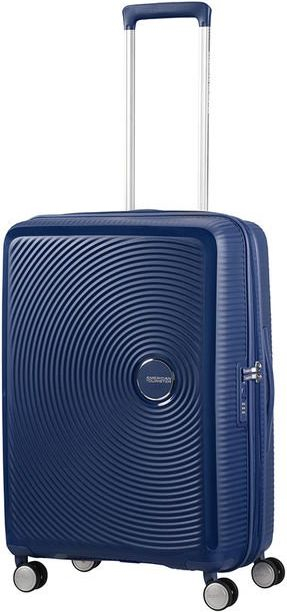 Куфер American Tourister SoundBox Medium, 4 тркала, проширлив, темно сина