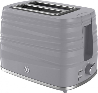 Toaster Swan Symphony, 2 feta, 7 shkallë pjekje, gri