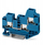 Terminal lidhës Phoenix Contact XTV 6 TWIN BU, 6mm², push in, blu