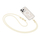 Rrip crossbody për telefon Tech-Protect C7S Rope, me adapterë, bezhë me detaje gold