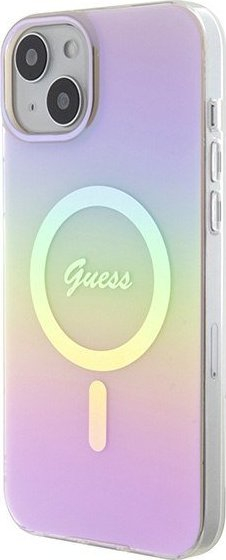 Futlle për telefon Guess GUHMP15MHITSP, për iPhone 15 Plus 6.7", MagSafe, rozë