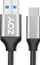Kabllo ZOY USB-A - USB-C, 2m, e zezë / argjendtë