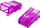 Priza rrjeti Spacetronik PT-RJ456UP-1 RJ45, CAT6 UTP pass-through, set 100 copë, lejla