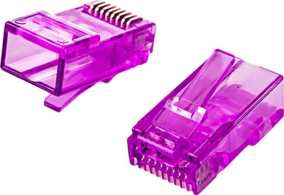 Priza rrjeti Spacetronik PT-RJ456UP-1 RJ45, CAT6 UTP pass-through, set 100 copë, lejla