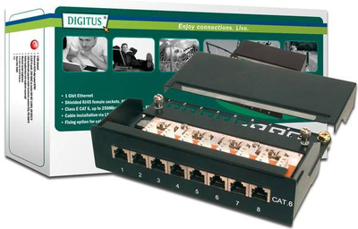 Patch panel Digitus Cat. 6, Class E, i mbrojtur (DN-91608SD)