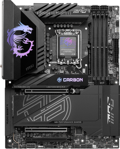 Pllakë amë MSI MPG Z890 Carbon WiFi, Intel LGA 1851, ATX, e zezë