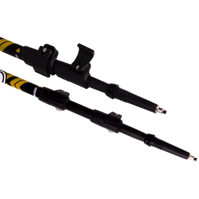 Shkopinj Nordic Walking Enero EVO Pro, alumini, teleskopik 67‑135 cm, të zinj mat