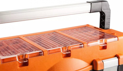 Kuti veglash NEO Tools 84-105, 54 cm, me organizues, portokalli me të zezë