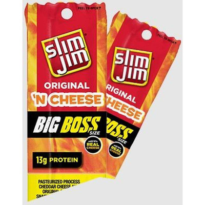 Shkop mishit me djathë Slim Jim Big Boss Original N Cheese, 13g proteinë