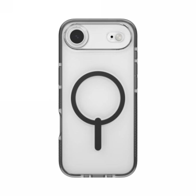 Kapak telefoni Zagg Santa Cruz Snap për iPhone 17 Pro, MagSafe, transparent, i zi