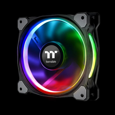Ventilatorë PC Thermaltake Riing Plus 12, set 3x120mm, RGB LED, me hab