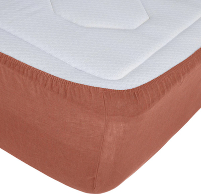 Çarçaf me lastik Atmosphera Fitted Sheet B30, 160x200 cm, lartësi 30 cm, terrakota