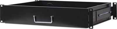 Sirtar rack Intellinet 19" Drawer Shelf 2U, thellësi 350mm, 30kg, i zi