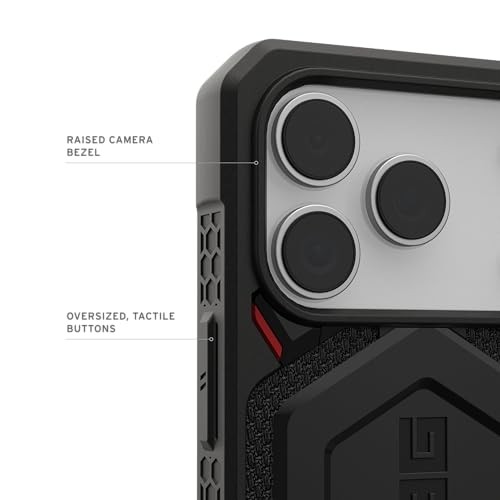 Mbrojtëse telefoni UAG Monarch Pro për iPhone 17 Pro, MagSafe, Kevlar, e zezë 5