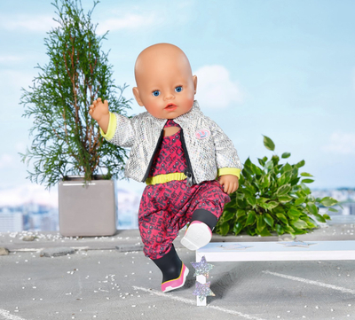 Set gjanash për kukulla Zapf Creation BABY born City Deluxe Scooter, për kukulla 43 cm, me shumë ngjyra