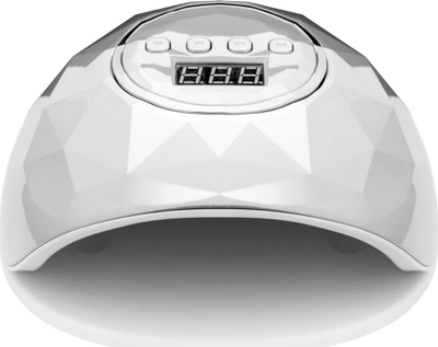 Lampë për thonj Activeshop UV LED Shiny, 86W, me ekran elektronik, e bardhë pearl