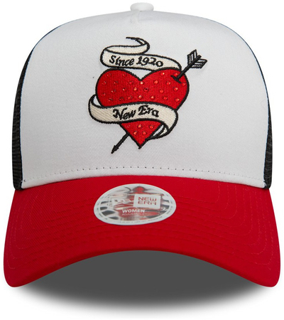 Kapele New Era Womens Rhinestone Red A Frame Trucker, snapback, e kuqe