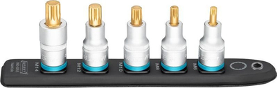 Set çelësash tub HAZET SmartRail 990 SR/5, 1/2", 5 copë, shumëdhëmbësh