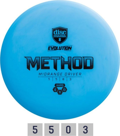Disk golf Discmania Method Hard Exo, midrange driver, plastikë e fortë
