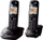 Telefon fiks Panasonic KX-TG2512PDT, 2 receptorë, i zi