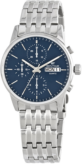 Orë për meshkuj Bentime 018-9MA-12009C, e argjendtë