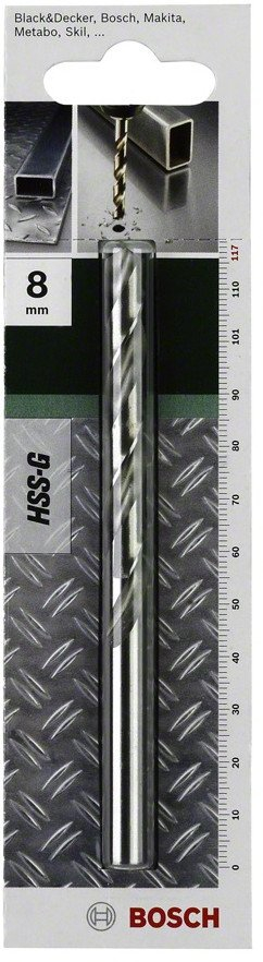 Shpuese metali Bosch 2609255051, HSS 7.5 mm, DIN 338