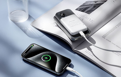Karikues portativ Vention Magnetic Power Bank, 5000mAh, wireless 15W, i bardhë