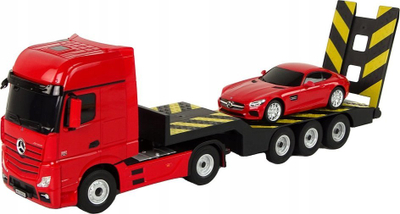 Kamionçinë telekomanduese Leantoys Mercedes-Benz, R/C, shkalla 1:26, e kuqe