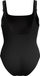 Kostum banje Speedo Shaping Contour Eclipse, njëpjesësh, për goca, i zi