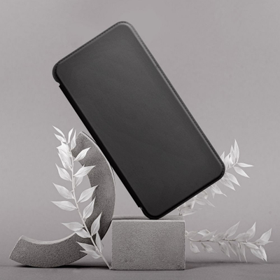 Futrollë Piano Book për Samsung Galaxy A14 4G / A14 5G, mbrojtëse me kapak, e zezë