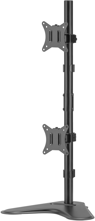 Статив за монитори Equip, за 2 монитори 17\"-32\", вертикално монтирање, црн